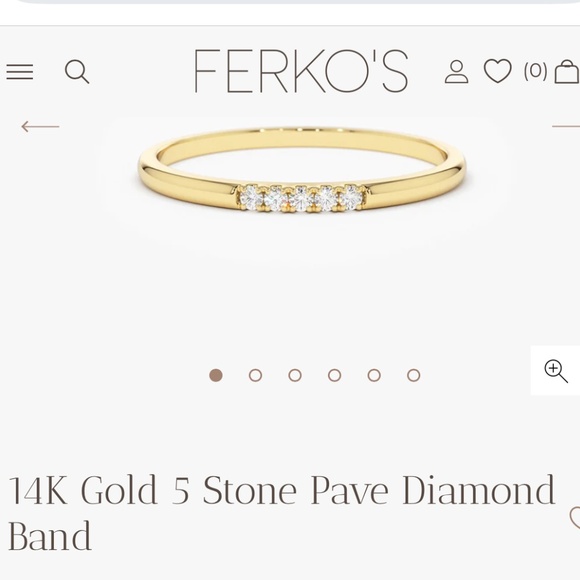 14K Micro Pave Diamond Ring Size 4.75 - Picture 1 of 5